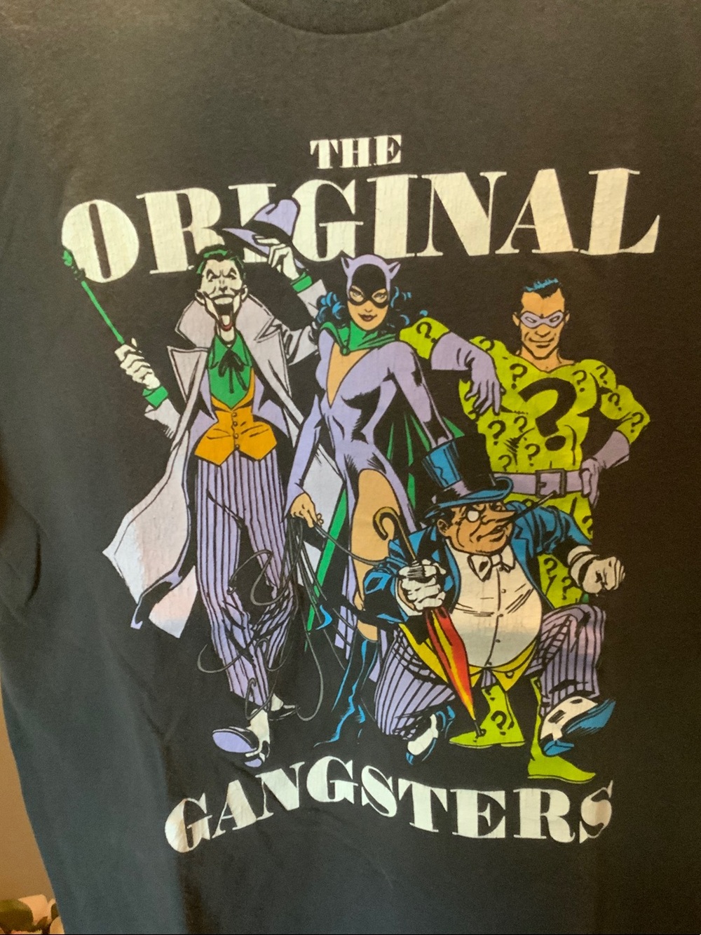 DC Black Tee with Colorful Batman Villains 'The Original Gangsters' - Picture 2 of 11